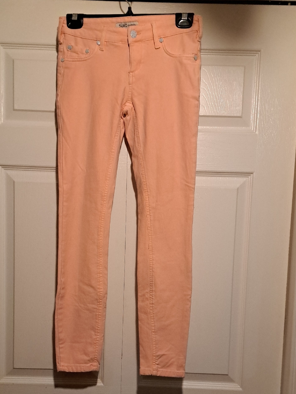 👛SUKO-Skinny tight Rose pink ladies denim Stretch bottoms tight Shapley fit